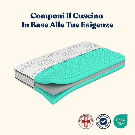 Cuscino Ad Altezza Regolabile - Aloe Vera