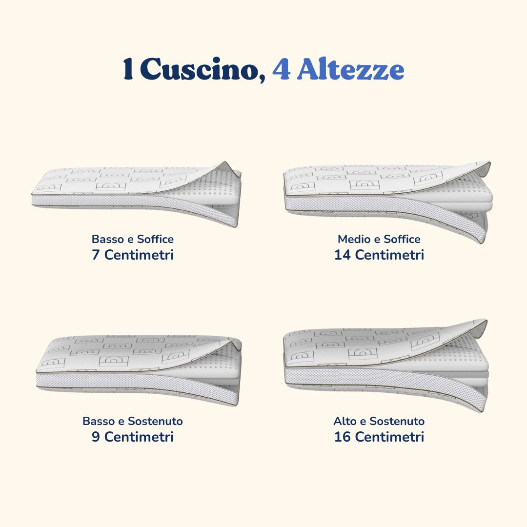 Cuscino Ad Altezza Regolabile - Memory Foam